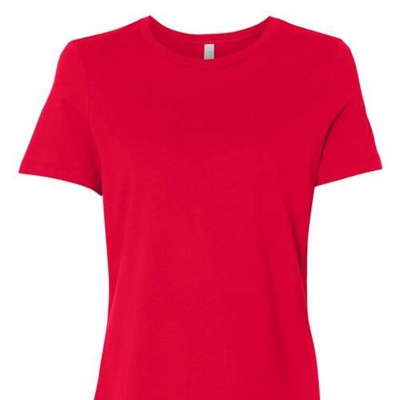 Buffalo Football Diva Red Ladies Relax Tee. - Picture 3 of 4